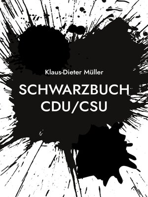 cover image of Schwarzbuch CDU/CSU